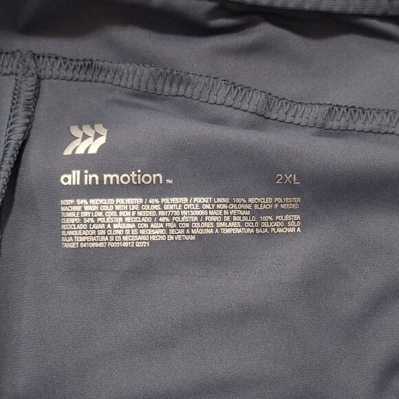All In Motion Mens Jogger Light Navy Pants Sz 2XL Draw String Waist - Picture 10 of 11